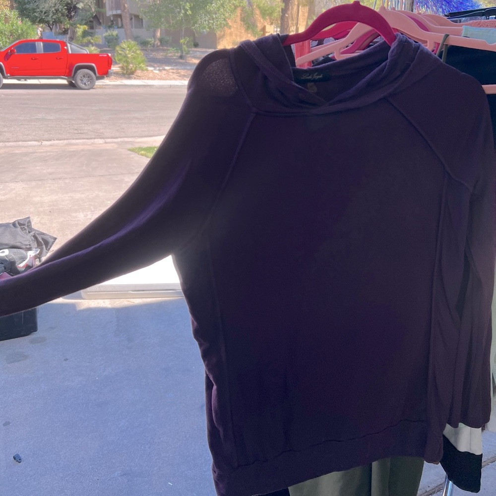 Purple comfortable hoodie